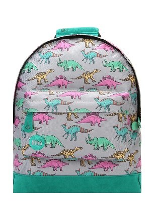 Mochila para niñas o niños, Mi-Pac Mini - Dinosaurs Grey Multi