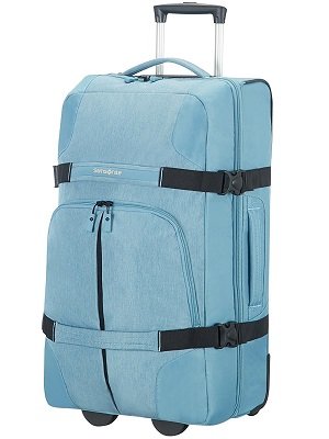 Samsonite Serie Rewind, Bolsa de viaje - Duffle con Ruedas, celeste